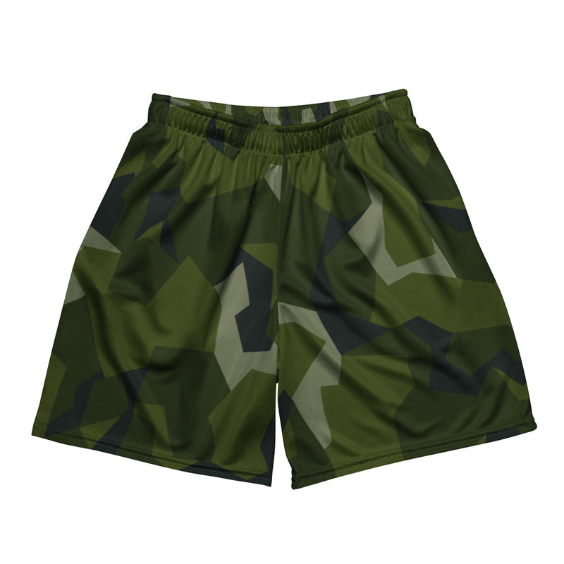Nordic Leaf Pile Woodland CAMO Unisex Mesh Shorts - 2XS