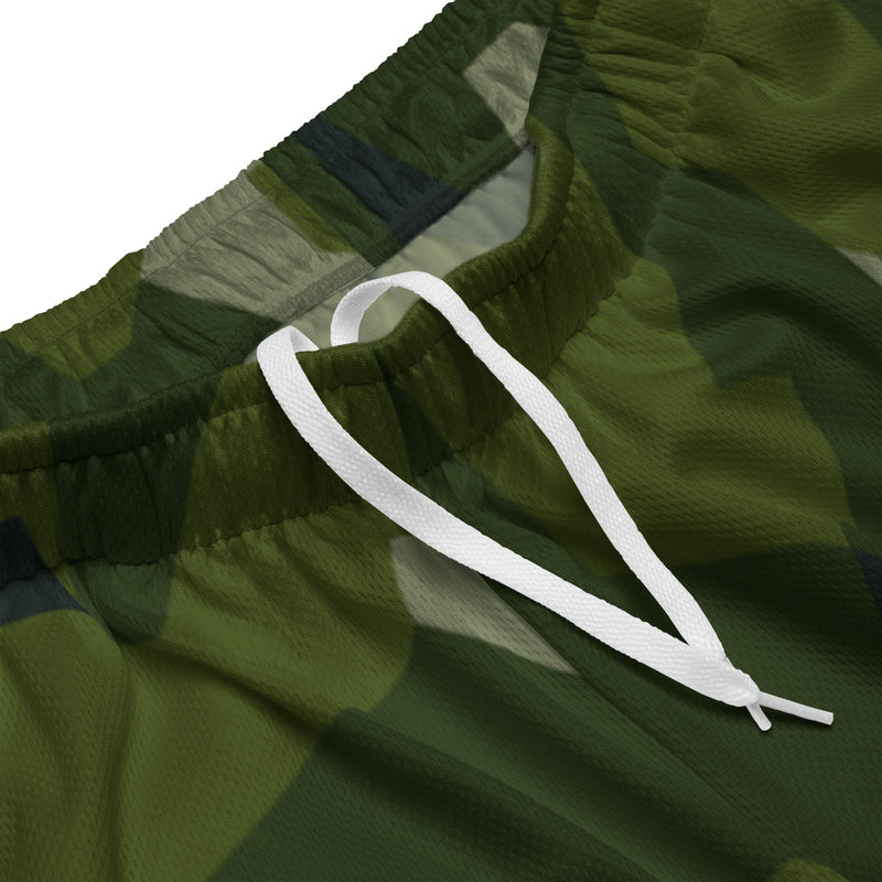 Nordic Leaf Pile Woodland CAMO Unisex Mesh Shorts