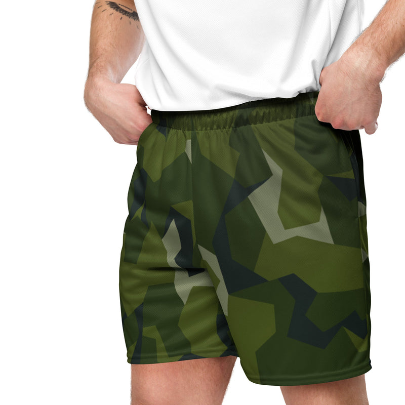 Nordic Leaf Pile Woodland CAMO Unisex Mesh Shorts