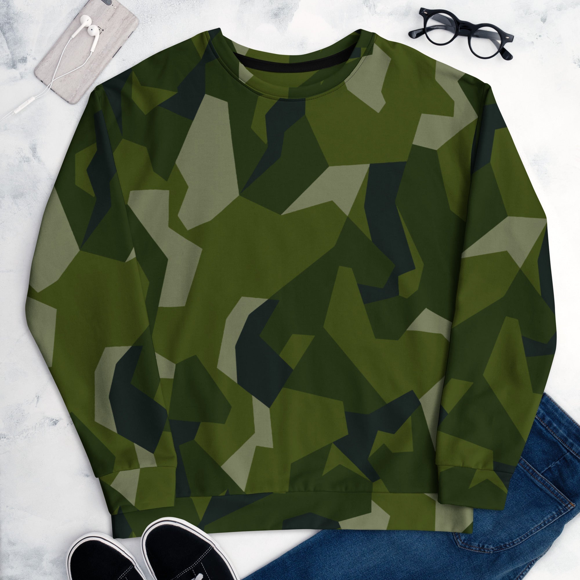 CAMO HQ - Nordic Leaf Pile Woodland CAMO Unisex Sweatshirt