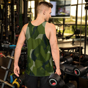 Nordic Leaf Pile Woodland CAMO Unisex Tank Top - Shirt