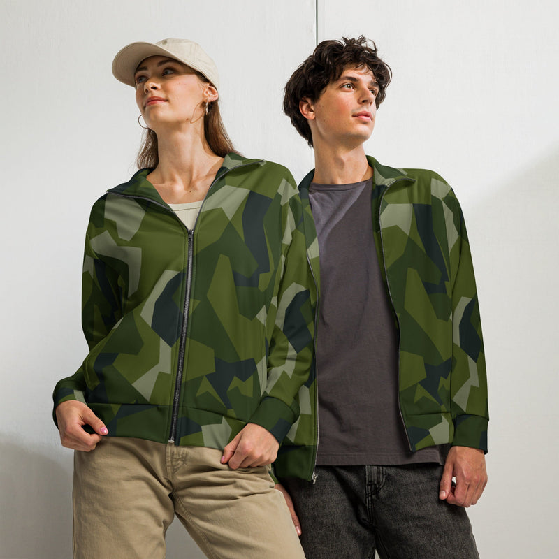 Nordic Leaf Pile Woodland CAMO Unisex Track Jacket - 2XS