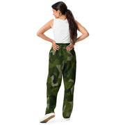 Nordic Leaf Pile Woodland CAMO Unisex Wide-Leg Joggers
