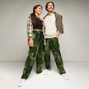 Nordic Leaf Pile Woodland CAMO Unisex Wide-Leg Joggers - 2XS