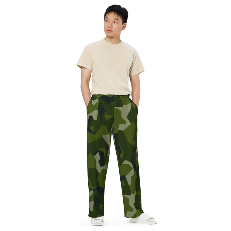 Nordic Leaf Pile Woodland CAMO Unisex Wide-Leg Leisure Pants - Pant