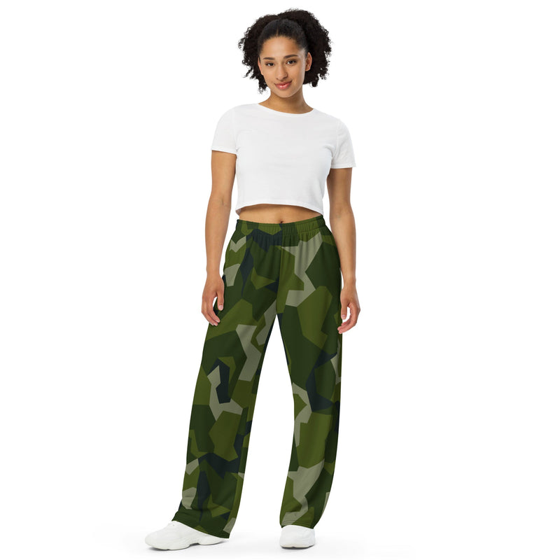 Nordic Leaf Pile Woodland CAMO Unisex Wide-Leg Leisure Pants - Pant