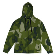 Nordic Leaf Pile Woodland CAMO Unisex Zip Hoodie - 2XS
