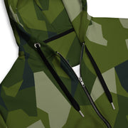 Nordic Leaf Pile Woodland CAMO Unisex Zip Hoodie