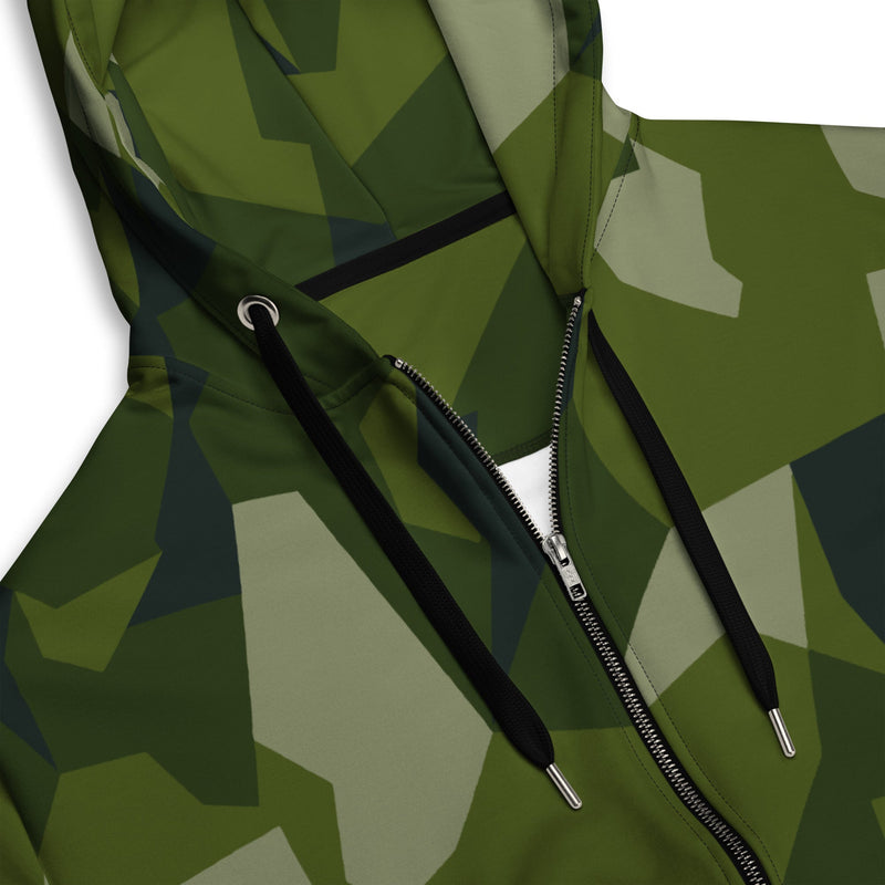 Nordic Leaf Pile Woodland CAMO Unisex Zip Hoodie