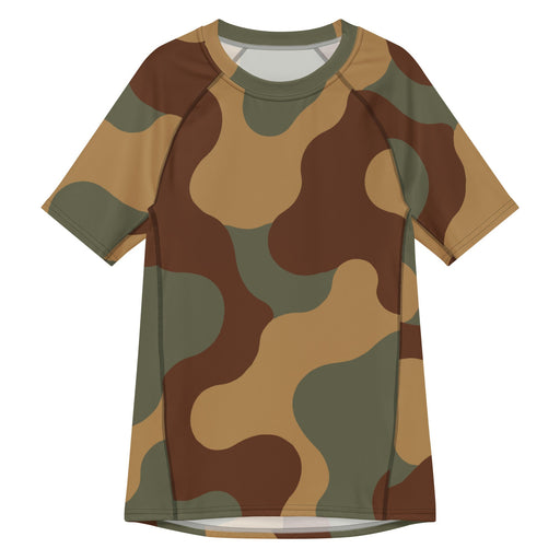 Normandy Bocage Tricolor Tank Heritage CAMO Mens Short-Sleeve Rash Guard - 2XS - SS