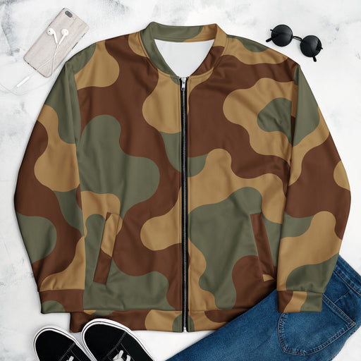 Normandy Bocage Tricolor Tank Heritage CAMO Unisex Bomber Jacket - XS