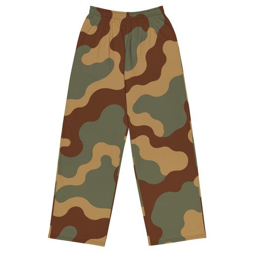 Normandy Bocage Tricolor Tank Heritage CAMO Unisex Wide-Leg Leisure Pants - 2XS - Pant