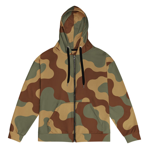 Normandy Bocage Tricolor Tank Heritage CAMO Unisex Zip Hoodie - 2XS