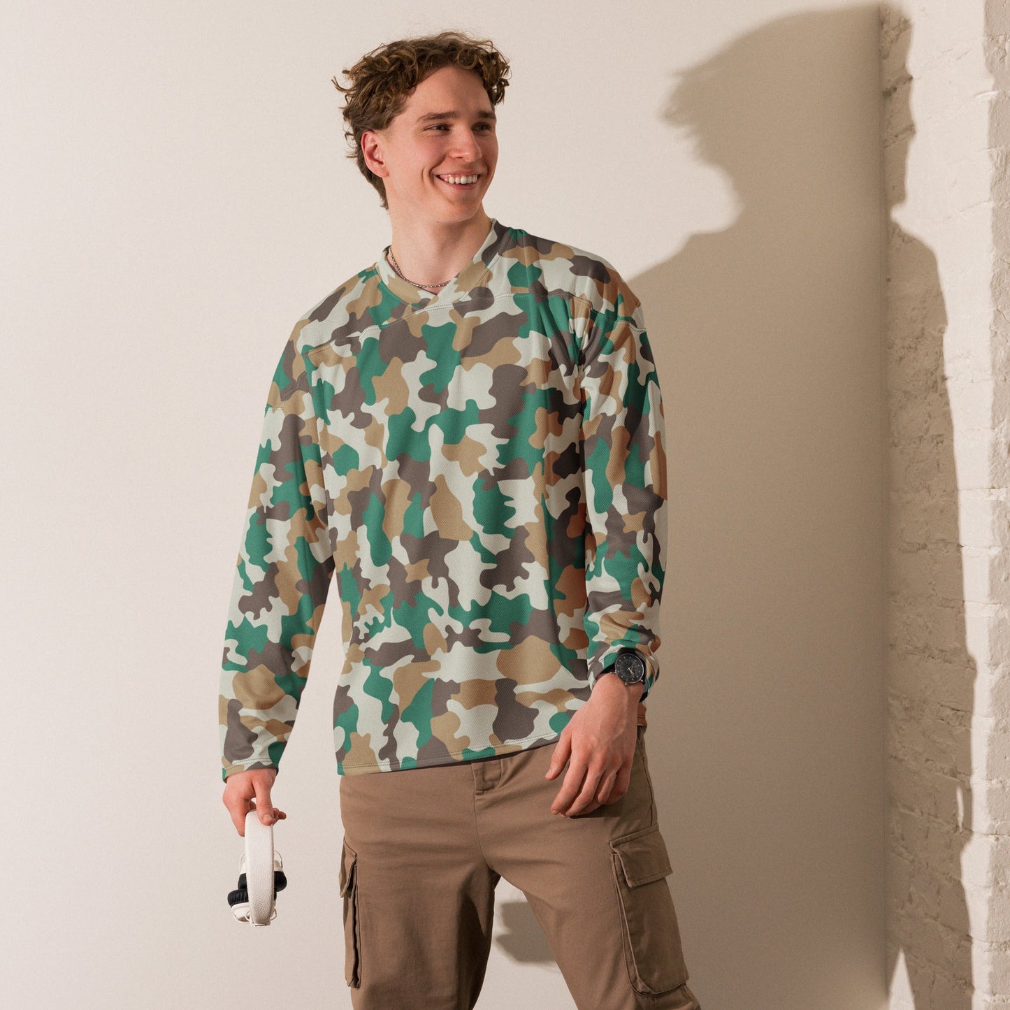 North Korean 007 Die Another Day Movie CAMO hockey fan jersey Hockey Jerseys