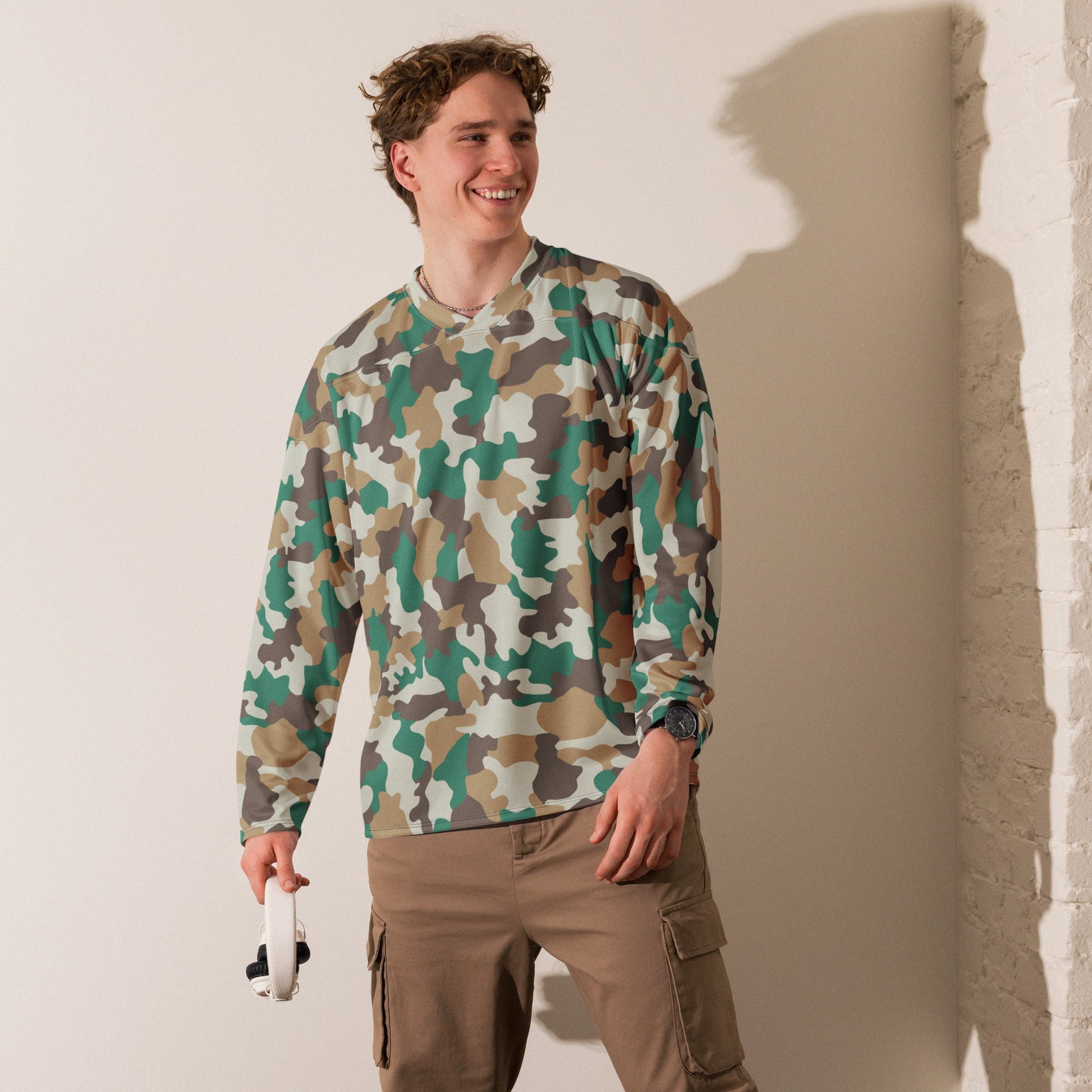 North Korean 007 Die Another Day Movie CAMO hockey fan jersey Hockey Jerseys