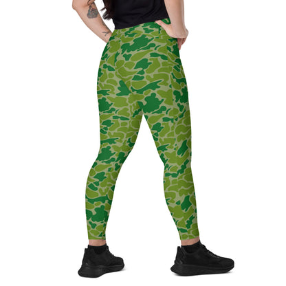 North Korean Duck Hunter CAMO Leggings with pockets - 2XS - Womens With Pockets