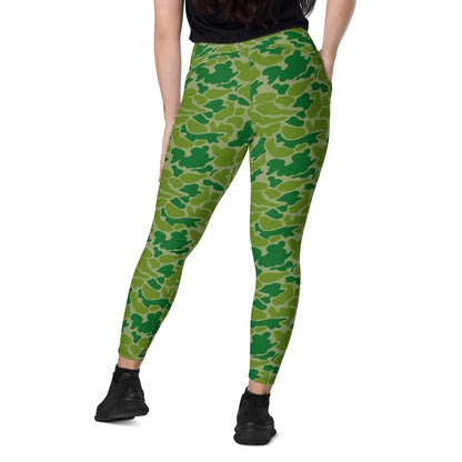 North Korean Duck Hunter CAMO Leggings with pockets - Womens With Pockets