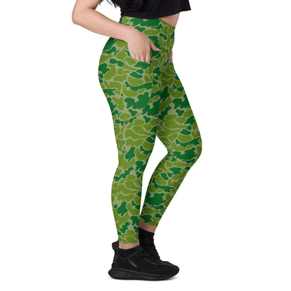 North Korean Duck Hunter CAMO Leggings with pockets - Womens With Pockets