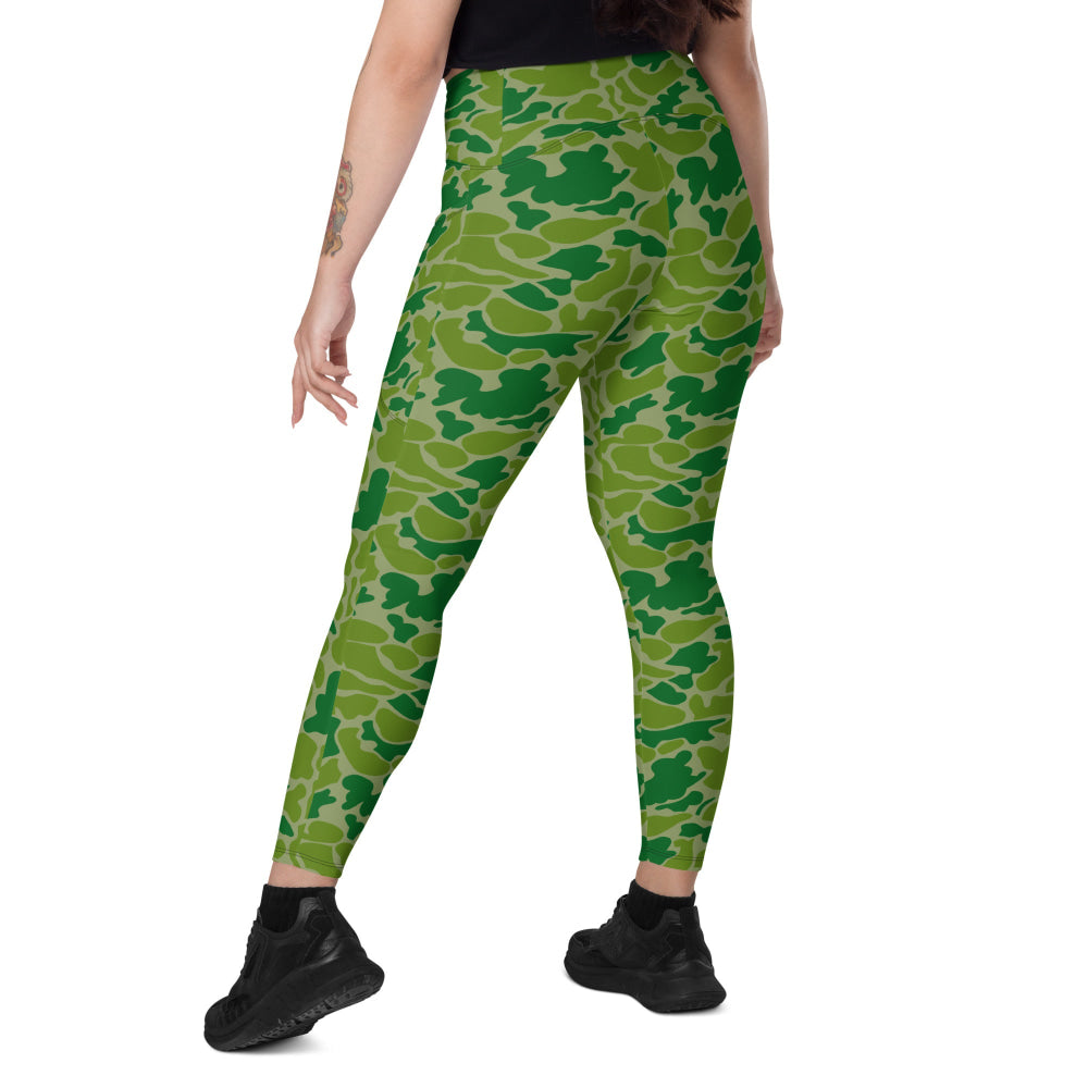 North Korean Duck Hunter CAMO Leggings with pockets - Womens With Pockets