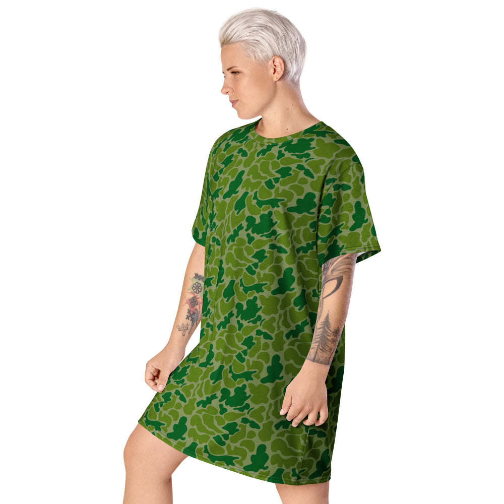 North Korean Duck Hunter CAMO T-shirt dress - Womens T-Shirt Dress