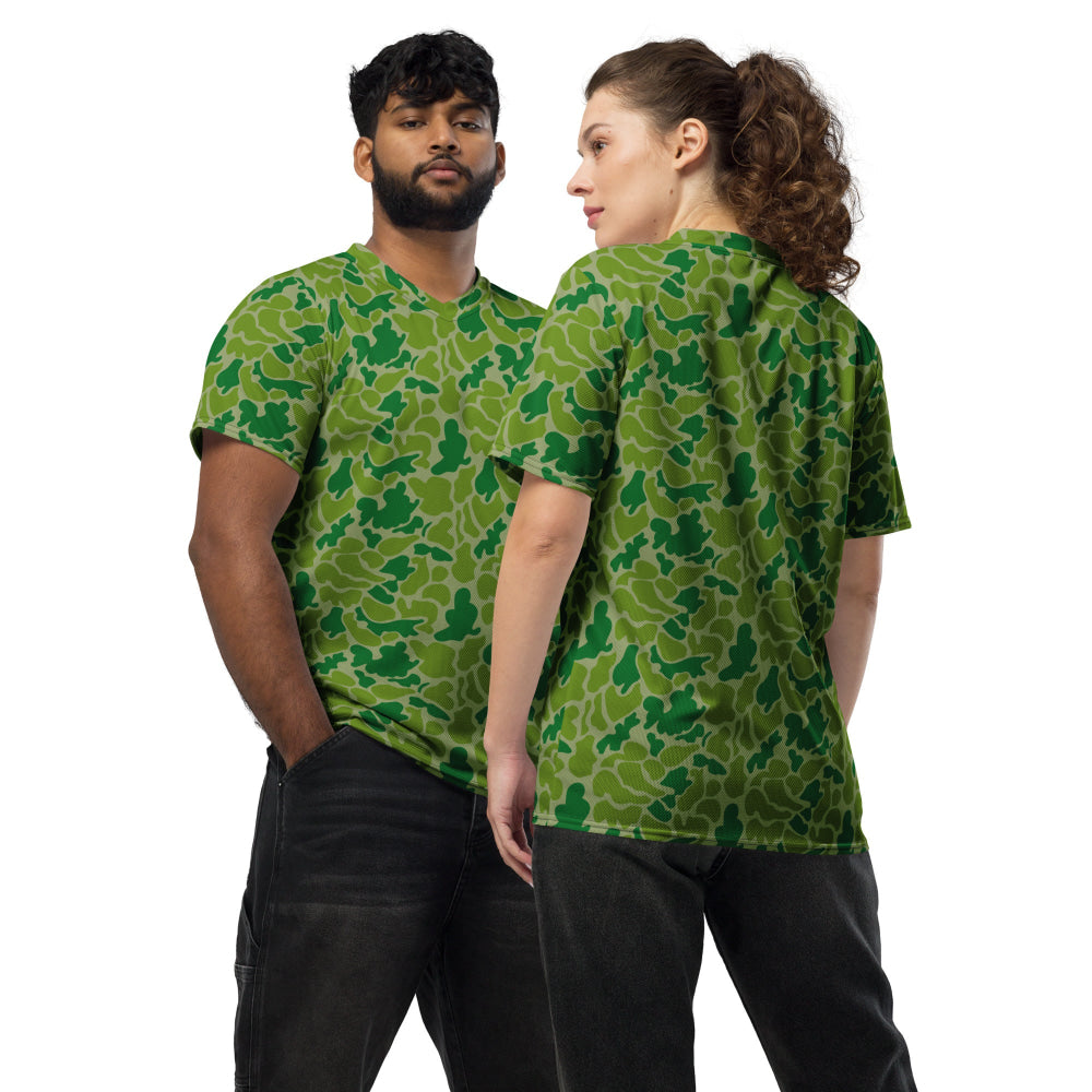 North Korean Duck Hunter CAMO unisex sports jersey - 2XS - Unisex Sports Jersey