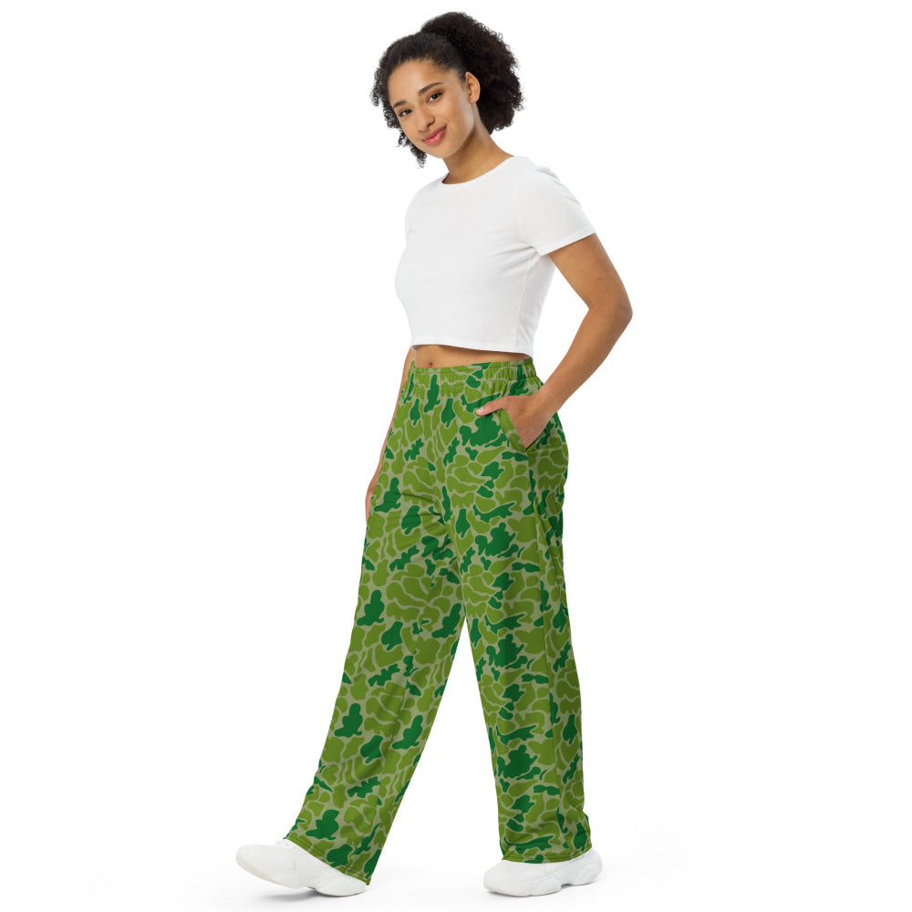 North Korean Duck Hunter CAMO unisex wide-leg pants - Unisex Wide-Leg Pants