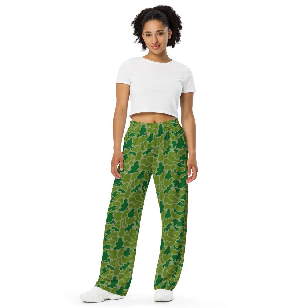 North Korean Duck Hunter CAMO unisex wide-leg pants - Unisex Wide-Leg Pants