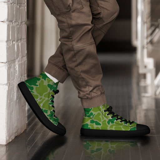 Duck Hunter KPA CAMO Mens High-Top Canvas Shoes - Black / 5