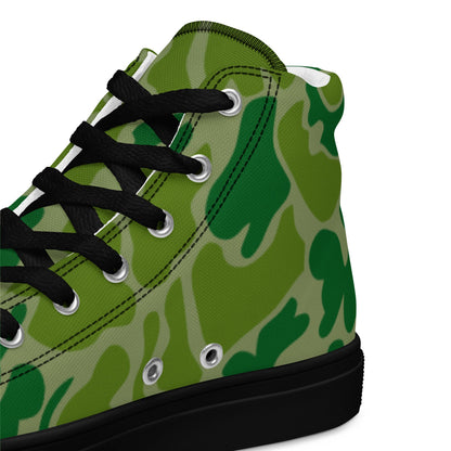 North Korean KPA Duck Hunter CAMO Mens high top canvas shoes - High Top Canvas Shoes