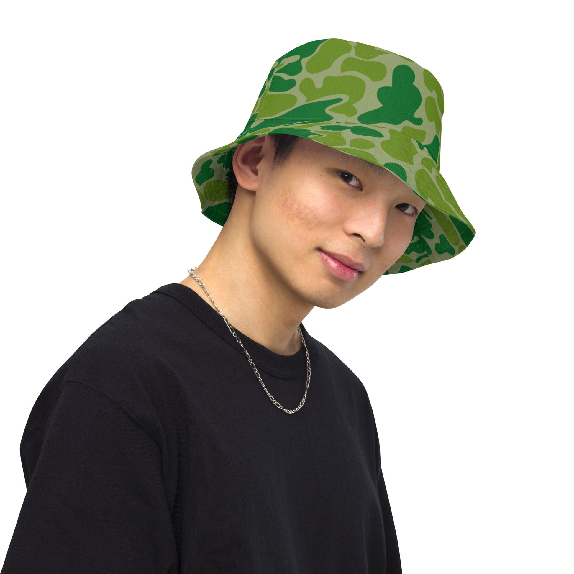 North Korean KPA Duck Hunter CAMO Reversible bucket hat - Bucket Hats