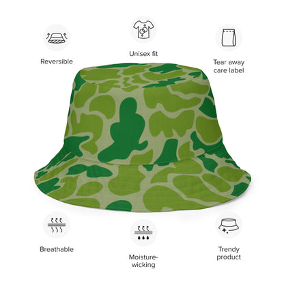 North Korean KPA Duck Hunter CAMO Reversible bucket hat - Bucket Hats