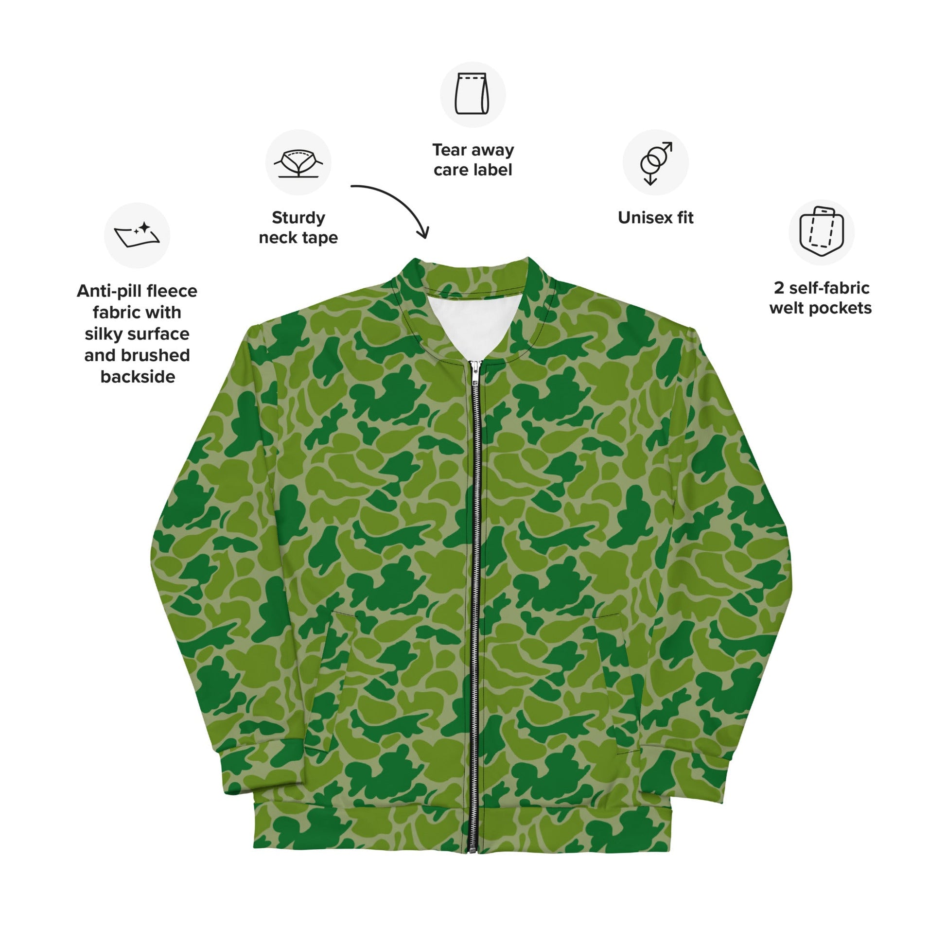 North Korean KPA Duck Hunter CAMO Unisex Bomber Jacket - Jackets