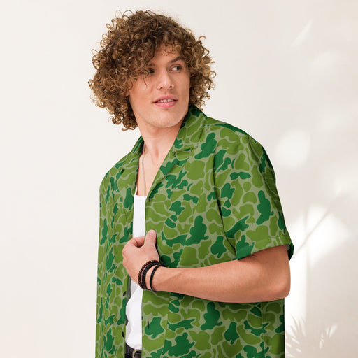 Duck Hunter KPA CAMO Unisex Short-Sleeve Button Shirt - Button-Up