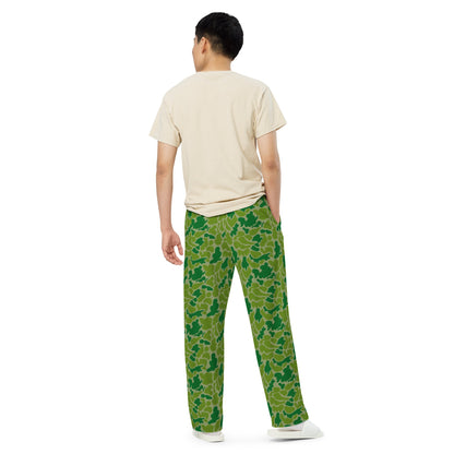 North Korean KPA Duck Hunter CAMO unisex wide-leg pants - Wide-leg Pants