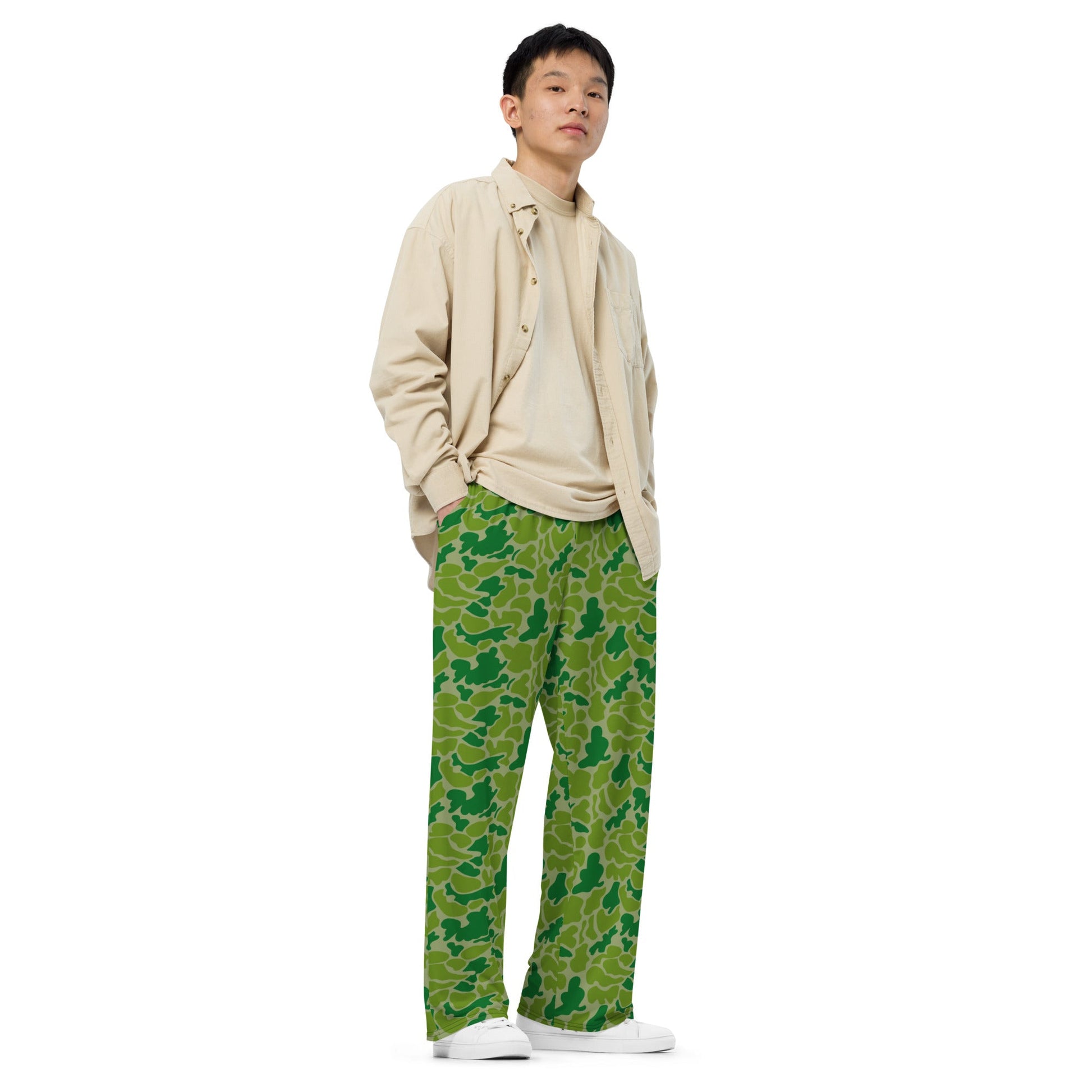 North Korean KPA Duck Hunter CAMO unisex wide-leg pants - Wide-leg Pants