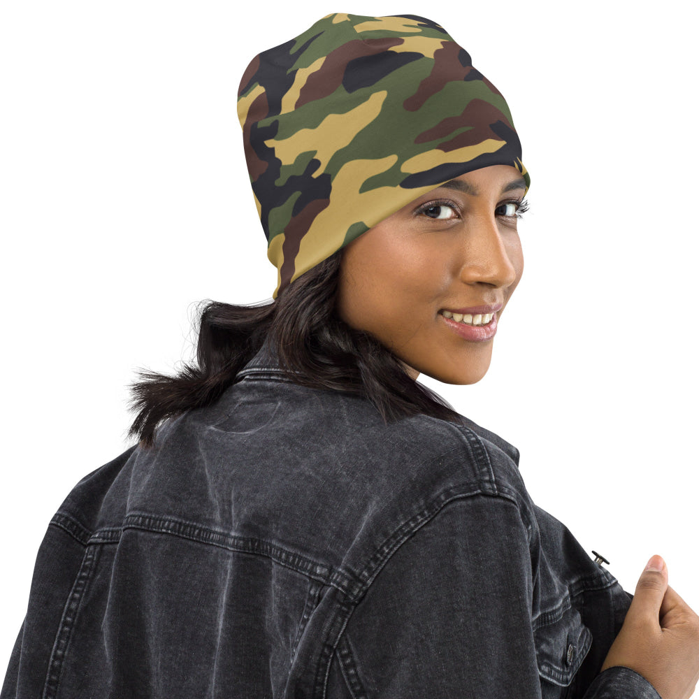 North Korean Woodland CAMO Beanie