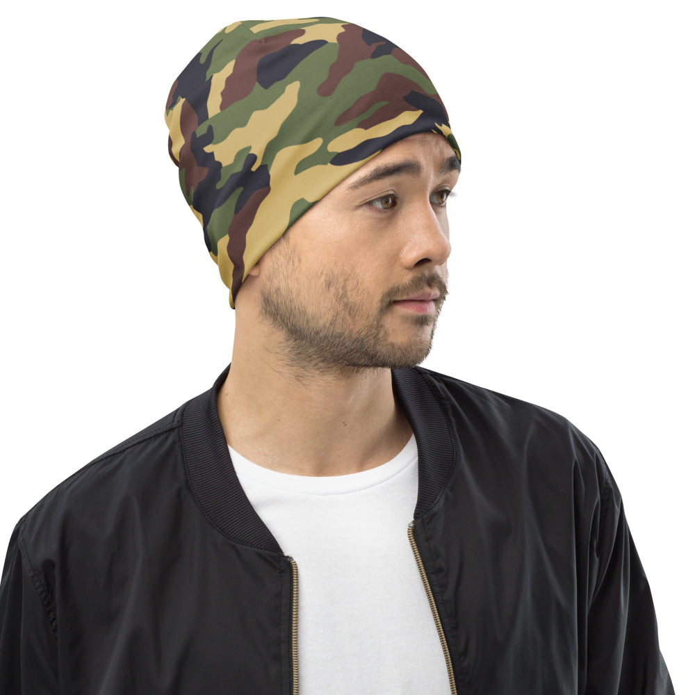 North Korean Woodland CAMO Beanie - S