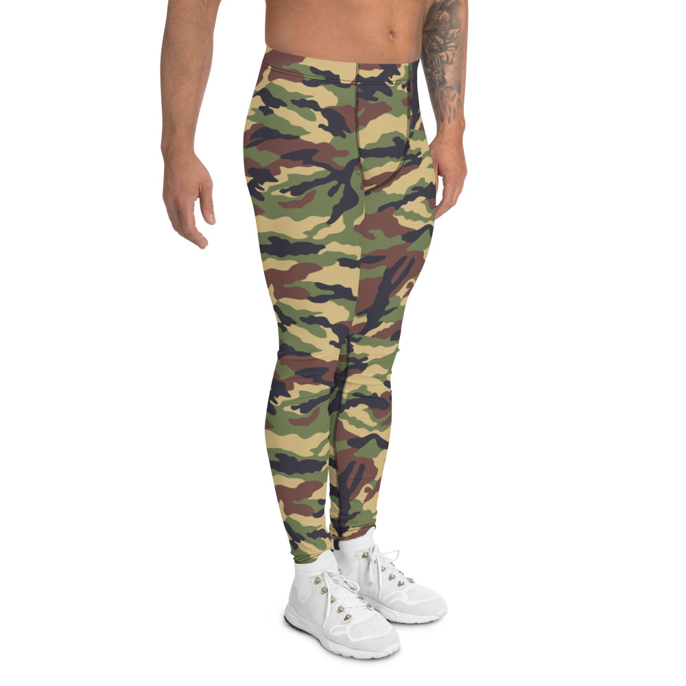 North Korean Woodland CAMO Men’s Leggings - Mens