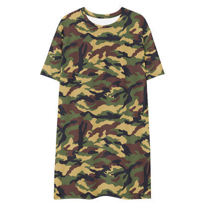 North Korean Woodland CAMO T-shirt dress - Womens T-Shirt Dress