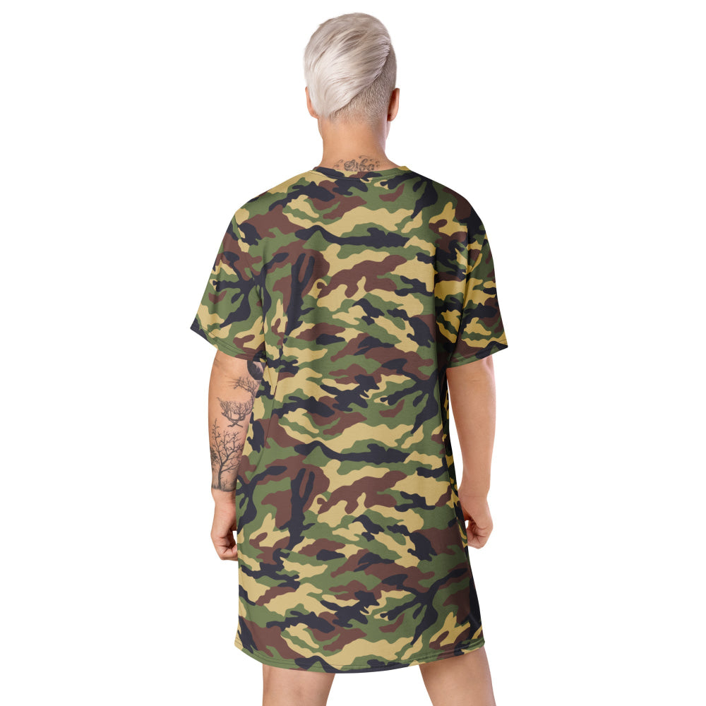 North Korean Woodland CAMO T-shirt dress - Womens T-Shirt Dress