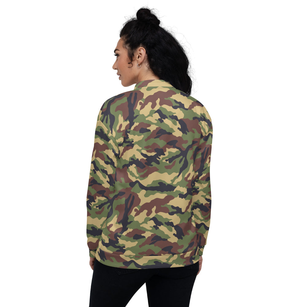 North Korean Woodland CAMO Unisex Bomber Jacket