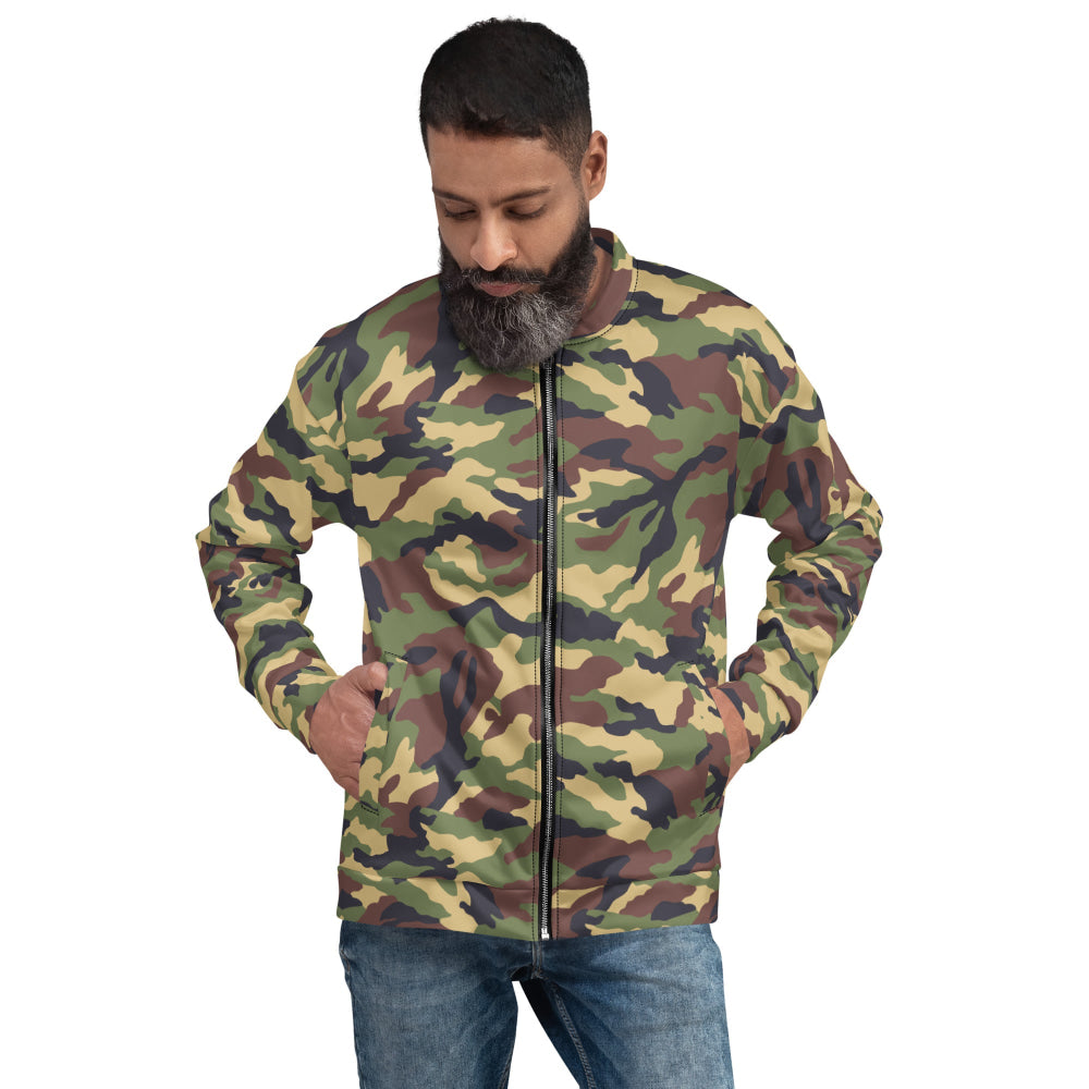 North Korean Woodland CAMO Unisex Bomber Jacket