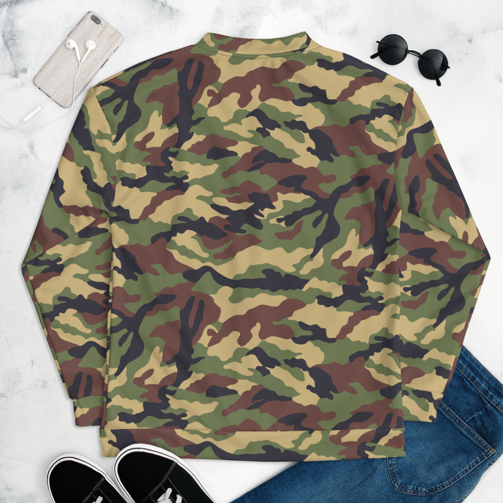 North Korean Woodland CAMO Unisex Bomber Jacket