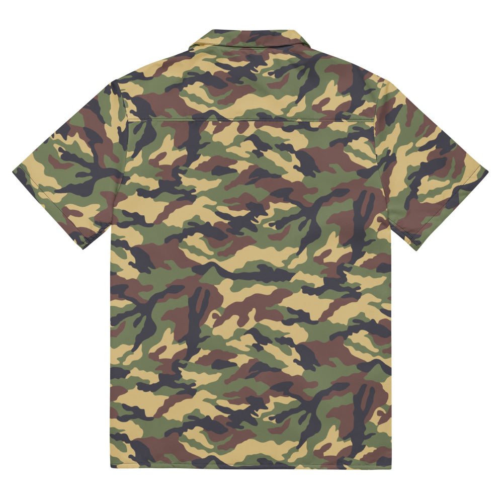 North Korean Woodland CAMO Unisex button shirt - Button Shirt