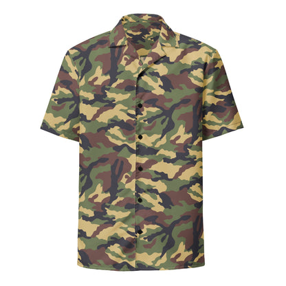 North Korean Woodland CAMO Unisex button shirt - Button Shirt