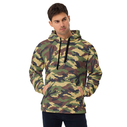 North Korean Woodland CAMO Unisex Hoodie - 2XS