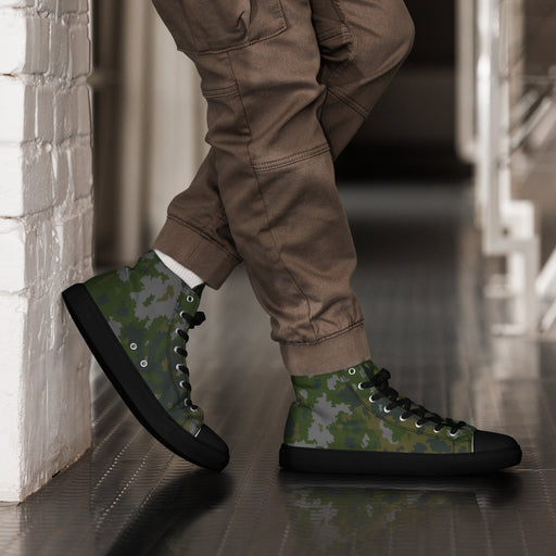 Northern Frost Finnish M05 Inspired CAMO Mens High-Top Canvas Shoes - 5