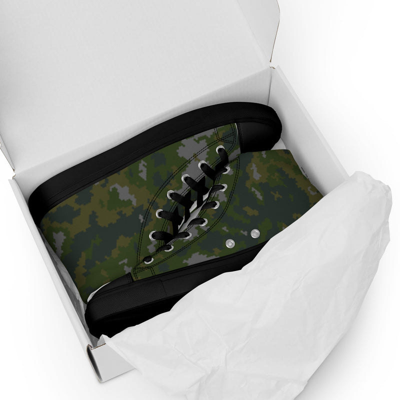 Northern Frost Finnish M05 Inspired CAMO Mens High-Top Canvas Shoes