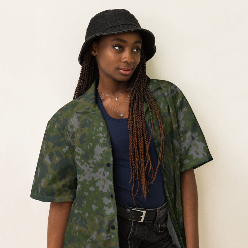 Northern Frost Finnish M05 Inspired CAMO Unisex Short-Sleeve Button Shirt - Button-Up