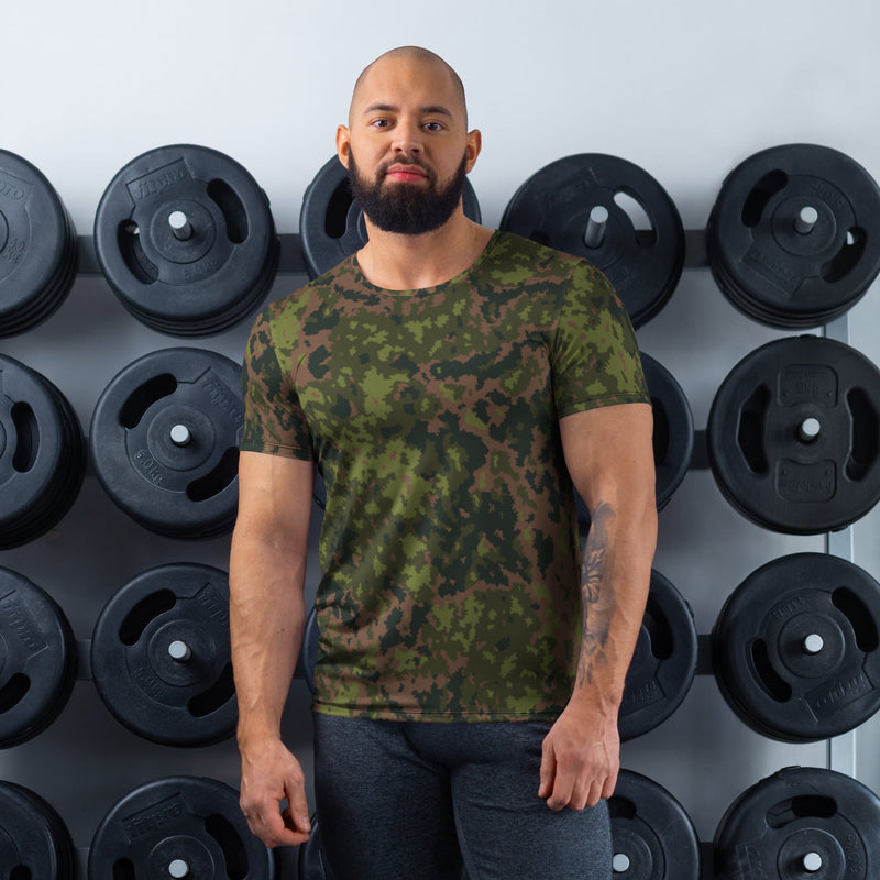 Northern Woodland Finnish M05 Inspired CAMO Mens Athletic T-Shirt - XS - Shirt